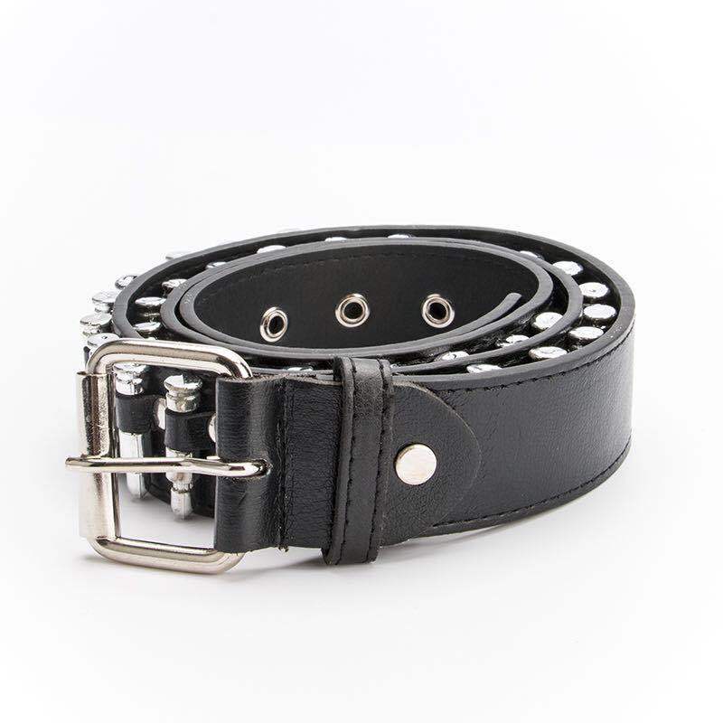 Bullet rivet personality belt