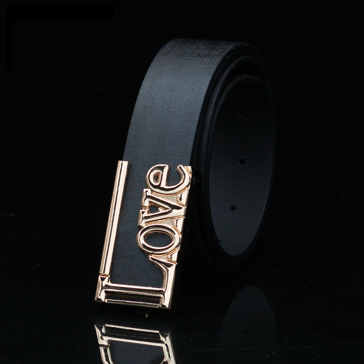 Men's Women's LOVE Buckle Belt