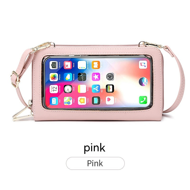 Anti-Theft Credit Card Touch Screen Phone Bag All-match Crossbody Wallet