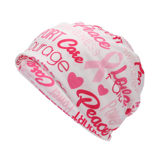 Breast Cancer Awareness Day Patterned Headscarfhat