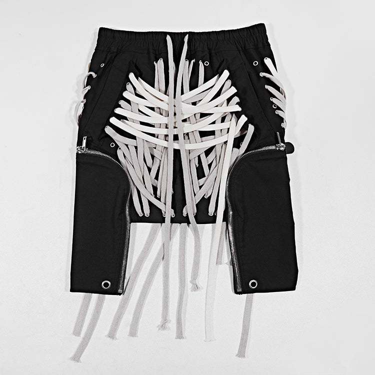 Hand-worn rope short skirt