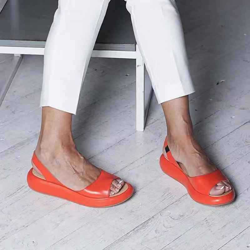 Shoes fish mouth thick ladies sandals