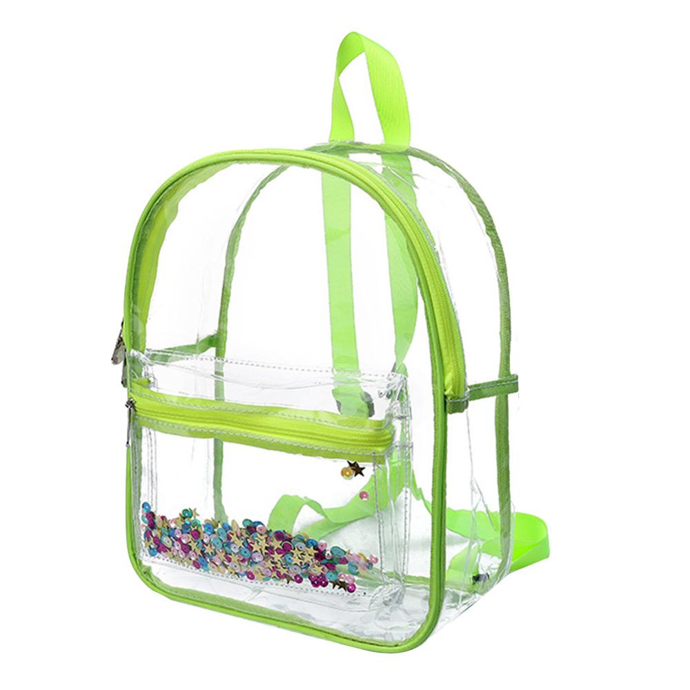 Transparent waterproof PVC children's backpack schoolbag