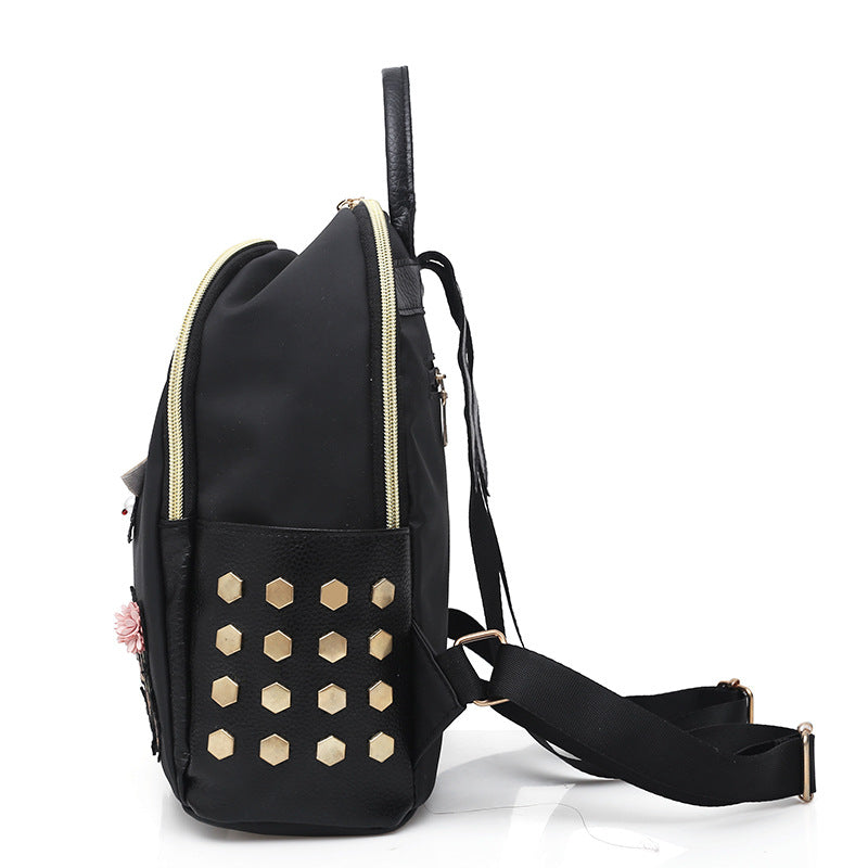 Chinese Style Embroidery Waterproof Large Capacity Ultra-light Japanese And Korean Leisure Travel Backpack