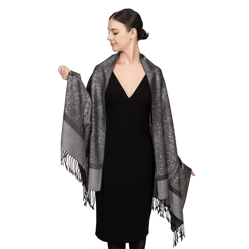 New Lightweight Luxury Shawl For Women A Faux Cashmere Wrap Style Scarf