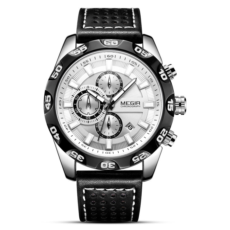 Multifunctional men's sports quartz watch