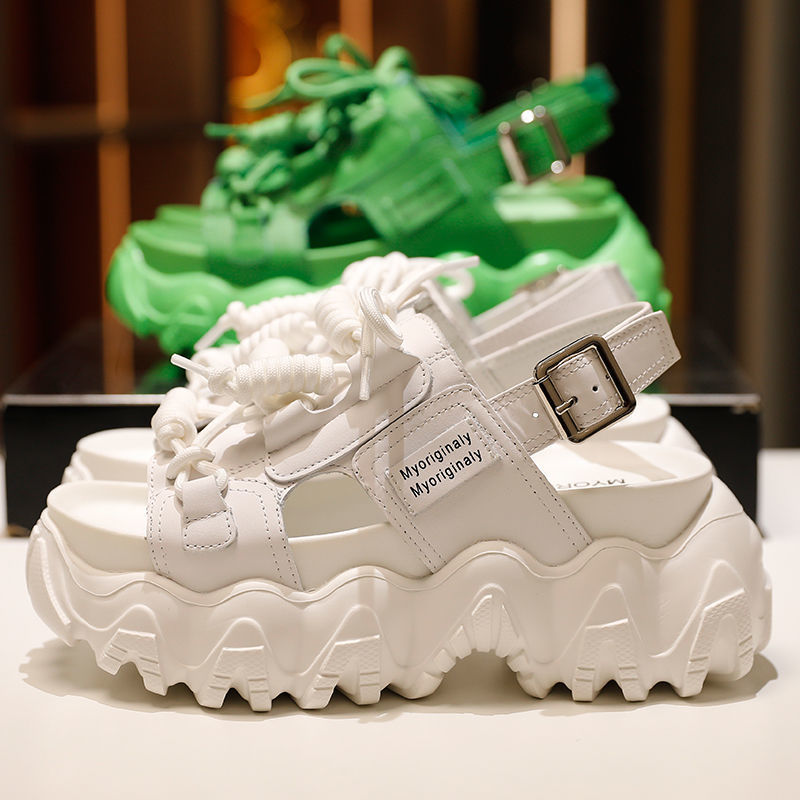 Women's Letter Platform Shoes Casual Roman Sandals