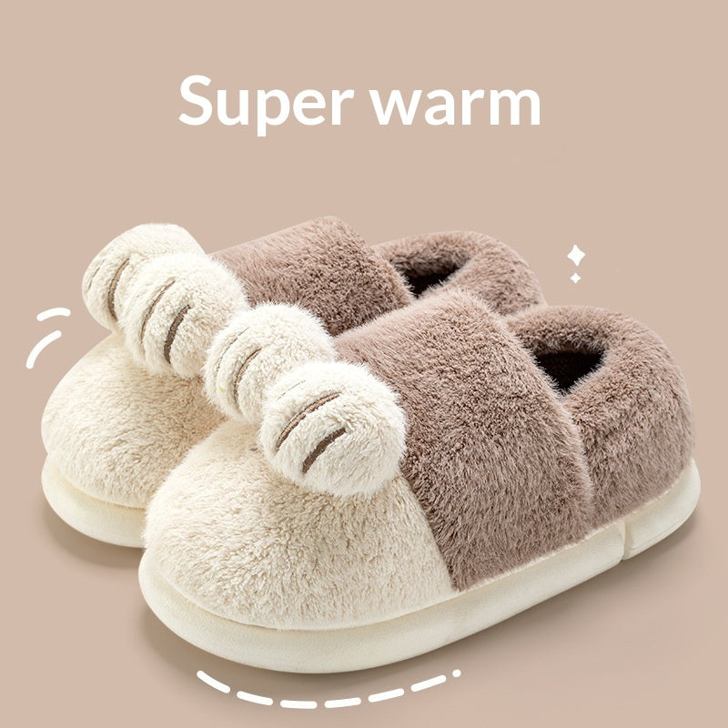 Cotton Slippers With Back Support Home