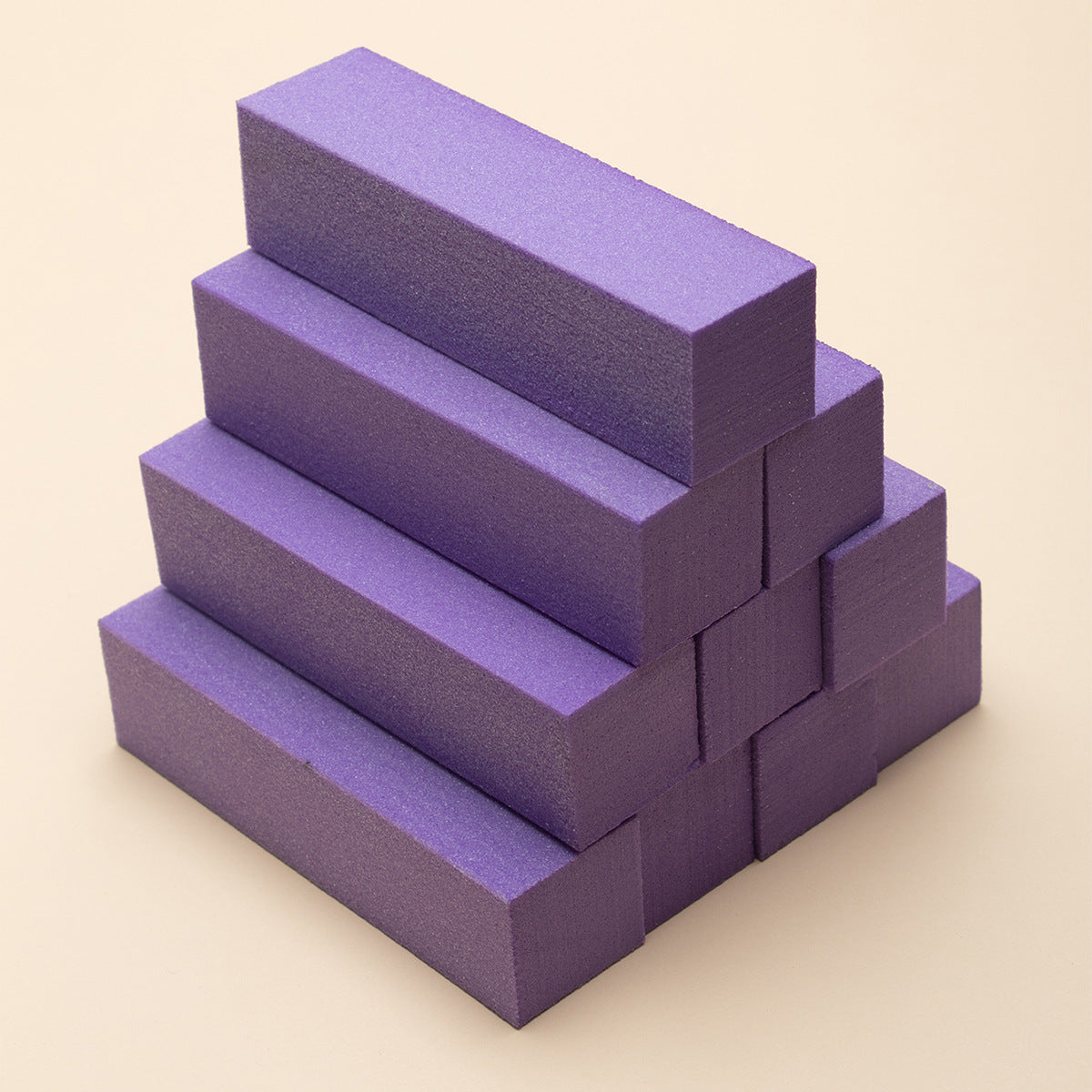 Nail White Tofu Block Color High Foaming Four Sides Grinding Block