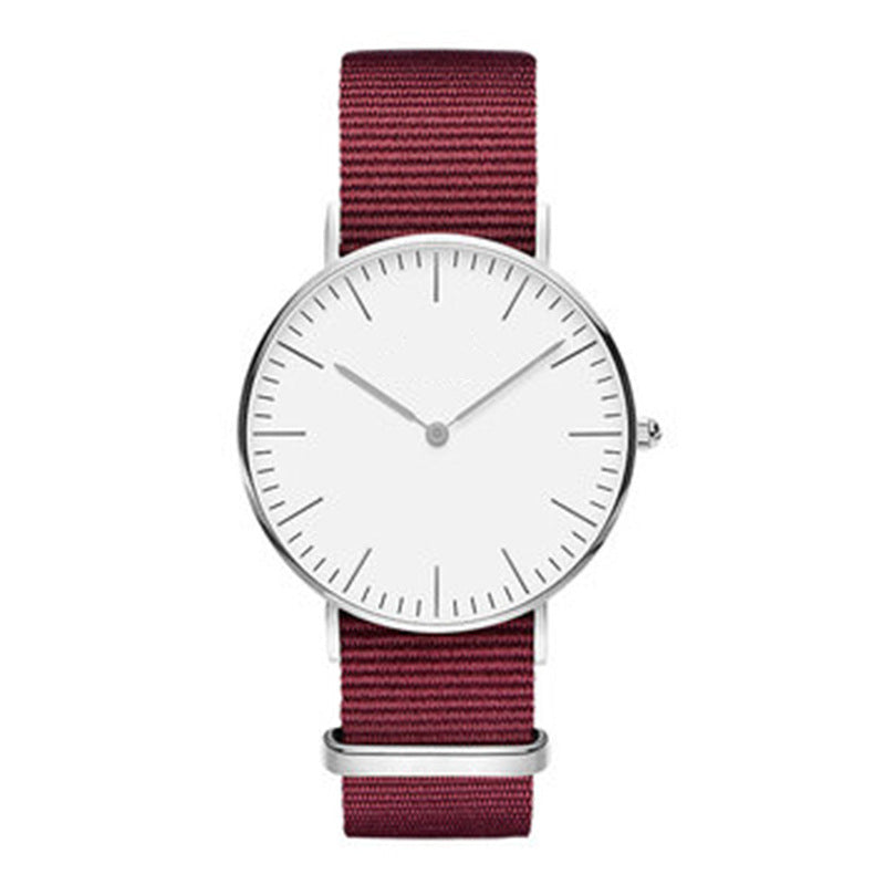 Steel strap watch double needle rose gold ultra-thin quartz men's watch