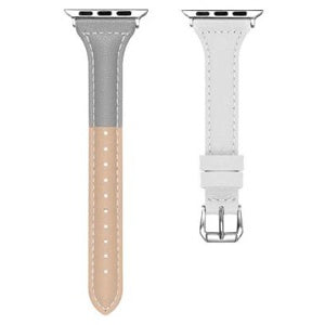 Three-color Single-turn Reduced Head Layer Cowhide Contrast Belt