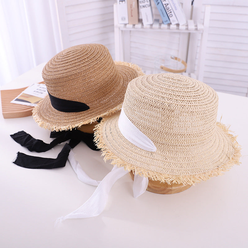 Women's Small Lace Raffia Hat
