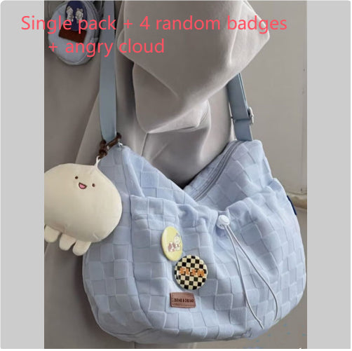 College Style Ins Style Large-capacity Crossbody Bag