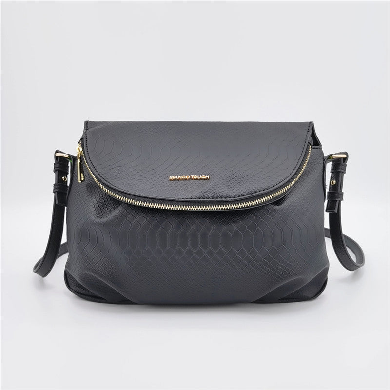 One Shoulder Zipper Flap Bag Women's Cross Body Bag