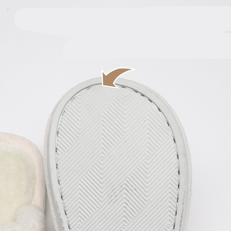Winter Plush Slippers Home Cute Bear Keeps Warm