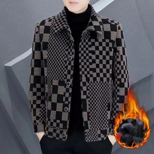 Men's Thick Short Woolen Coat