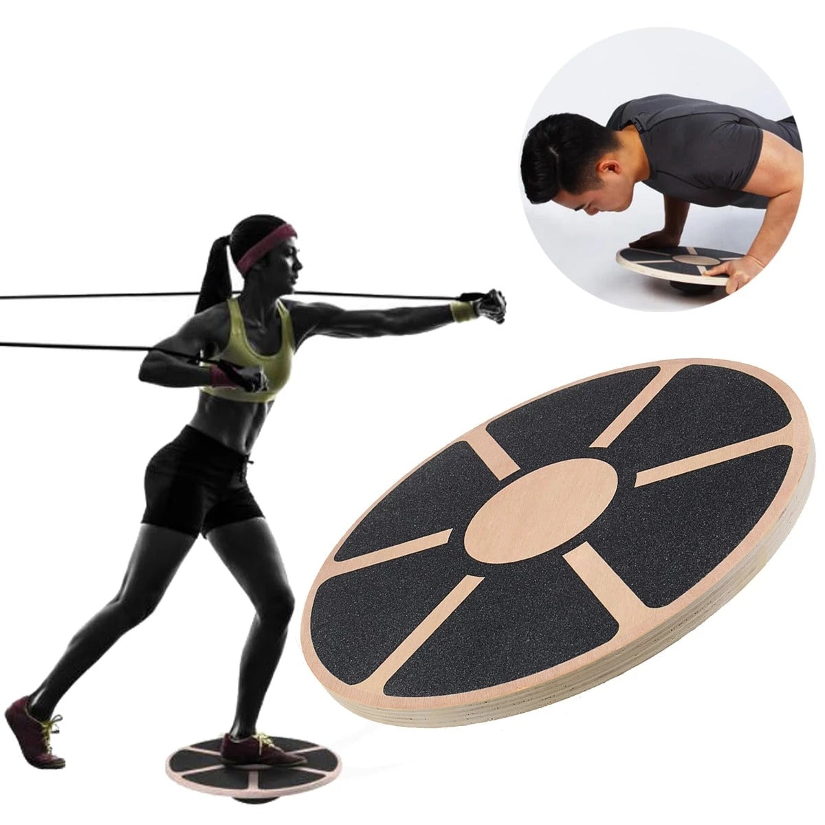 Anti-skrid balancebræt