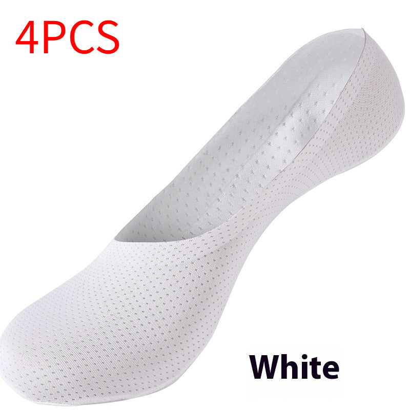 Ice Silk Breathable Invisible Boat Socks