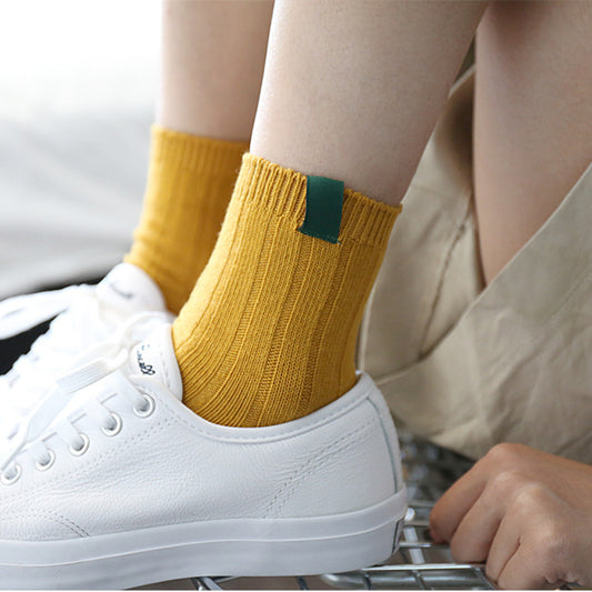 Thick cotton thread double needle pile pile socks