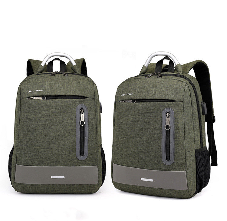 Oxford stof USB-opladende skulder-PC-taske