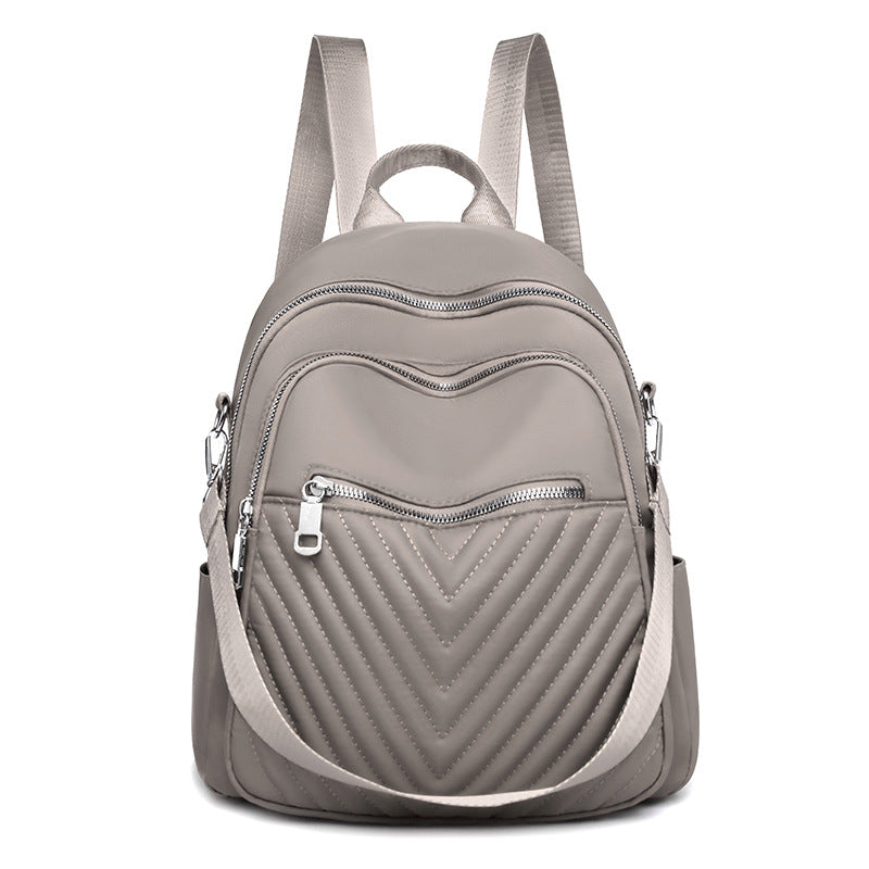 Ladies New Large Capacity Embroidery Thread Oxford Cloth Fashion Travel Backpack
