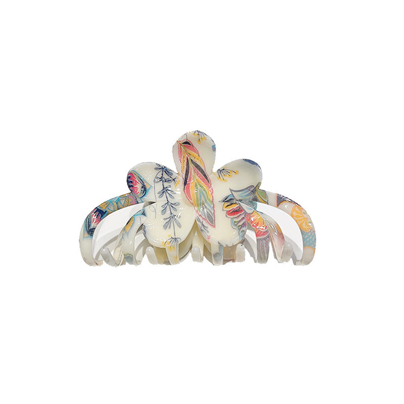 Watermark Flower Barrettes Large Women's Headdress