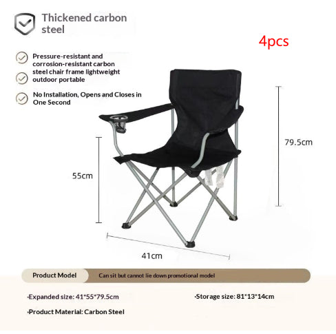 Outdoor Chair Office Nap Recliner Dual-purpose Portable