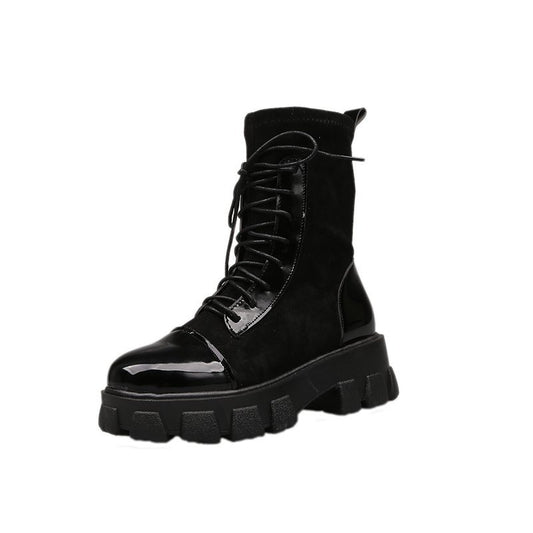 New Thick-soled Increased Short Spring and Autumn Martin Boots