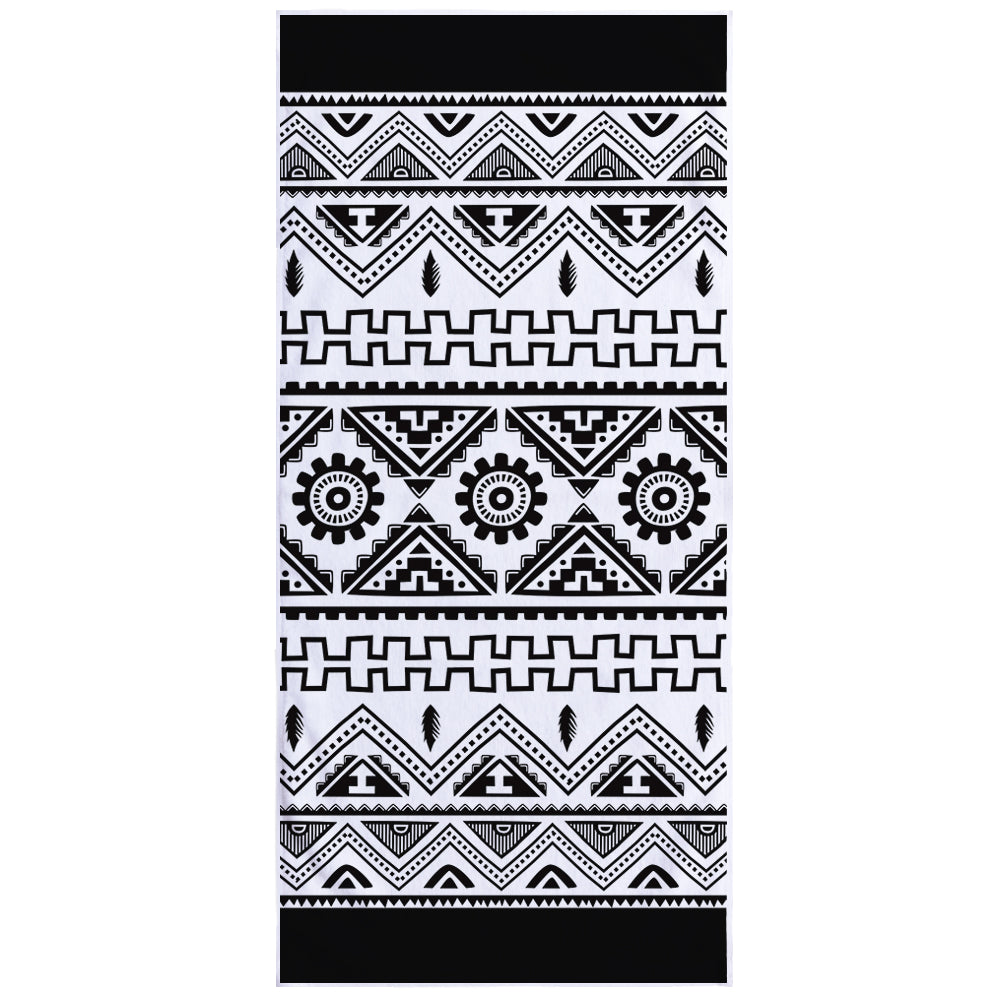 Microfiber Square Print Beach Towel