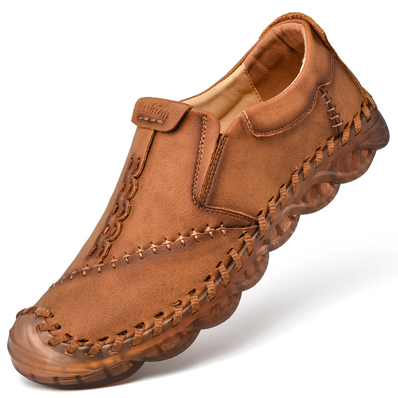 Men's Handmade Casual Breathable Leather Shoes
