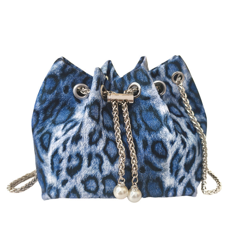 Popular Leopard Print Mini Chic Chain Graceful And Fashionable Shoulder Messenger Bag