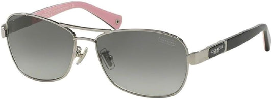 Coach HC7012-910211-56 Coach Women's HC7012-910211-56 Fashion 56mm Silver Sunglasses