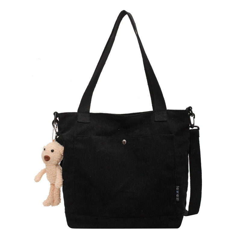 Corduroy Messenger Bag All-match Student Shoulder