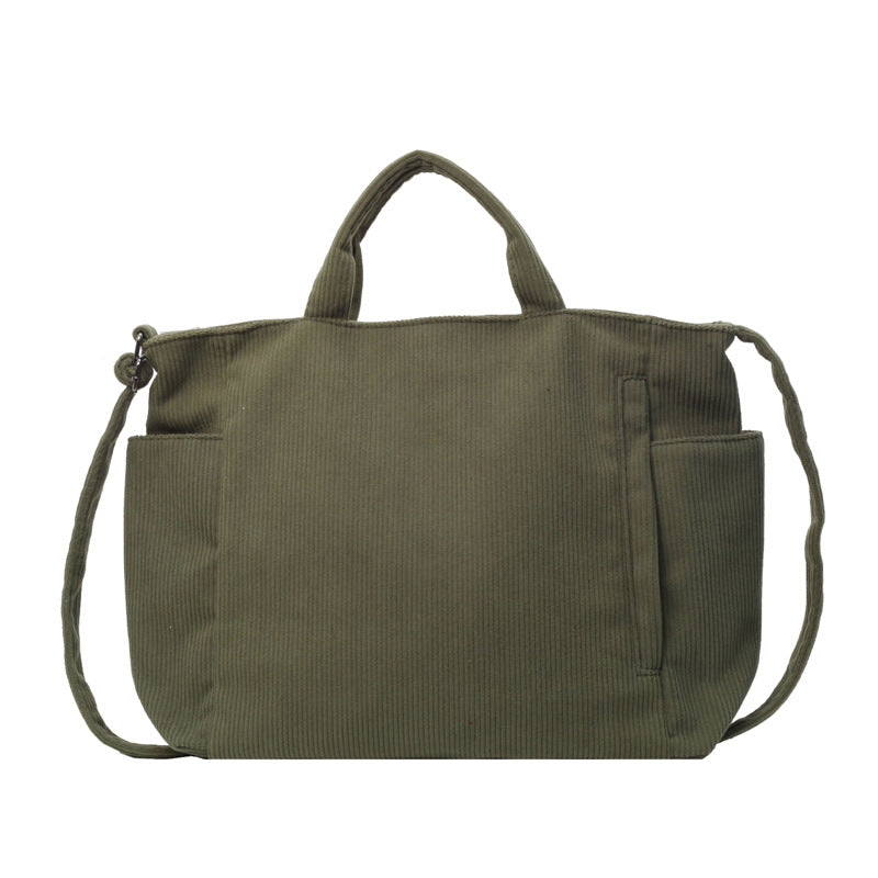 Corduroy Women's Fashion Shoulder Crossbody Bag