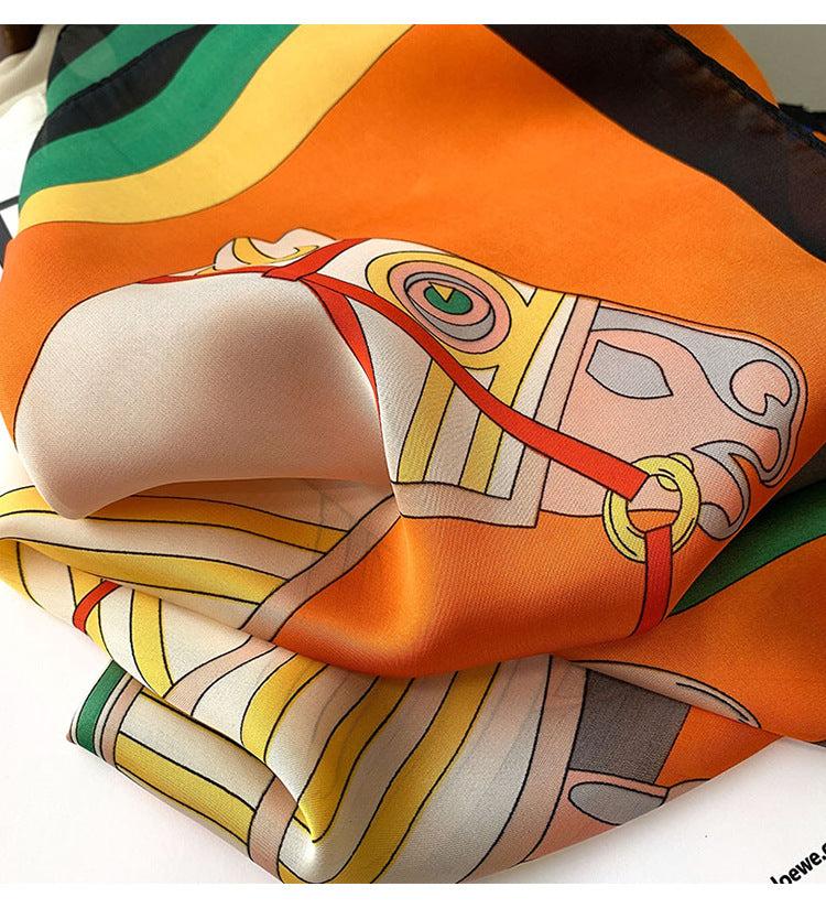 Fashion Decoration Spring And Summer New Print Square Towel