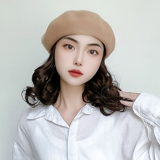 Women's Wig Hat Integrated Fashion Headgear