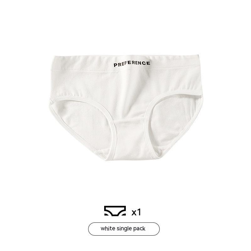Women's Fashion Breathable Traceless Mid-waist All Cotton Underwear