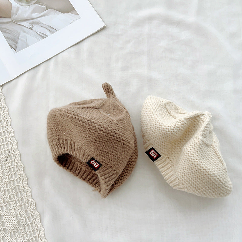 Children's Solid Color Cap Western Style All-matching