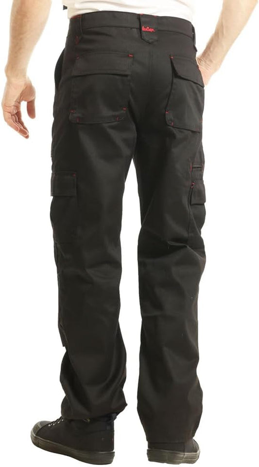 Lee Cooper herr Triple-genähtes Multi-werkzeug-taschen-klassiker Fracht Kneepad Taschen Arbeitssicherheit Byxor (1-pack)