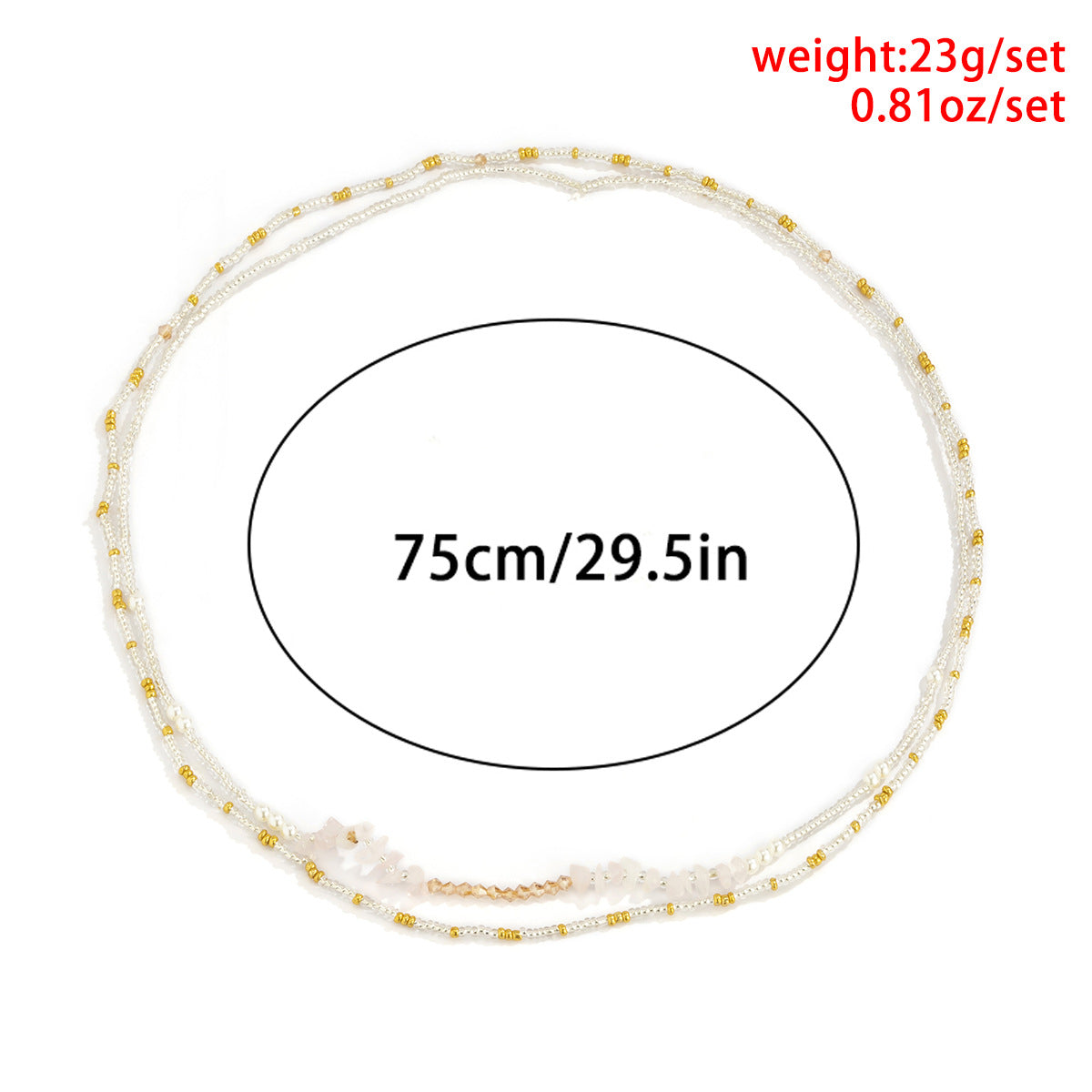 Women's Fashion Simple Beaded Waist Chain