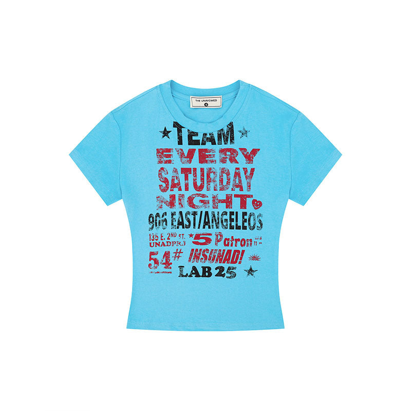 Casual Retro Women's Letter Print Short-sleeve