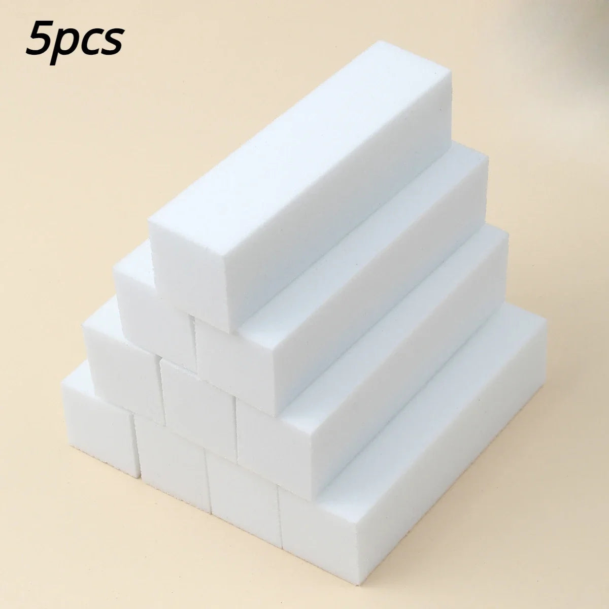 Nail White Tofu Block Color High Foaming Four Sides Grinding Block