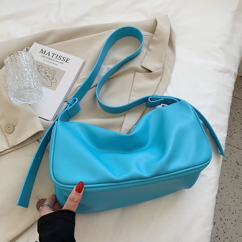 Macaron Underarm Bag Simple Large Capacity Crossbody Shoulder Bag