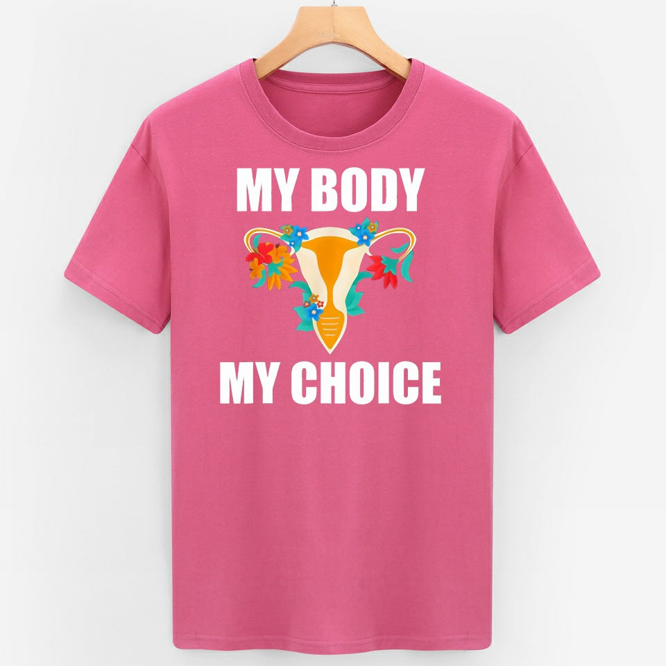European And American T-shirt Feminism Cotton Plus Size