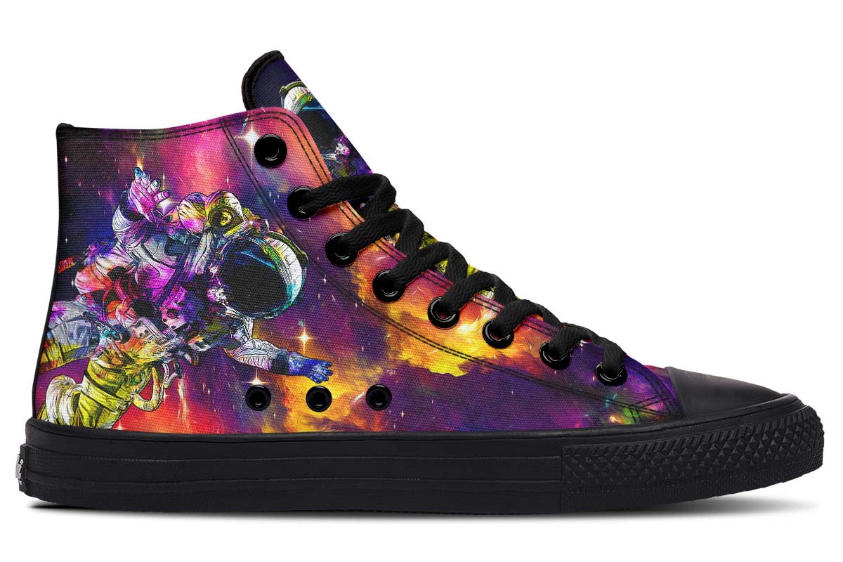 Printed Couple High-top Canvas Shoes