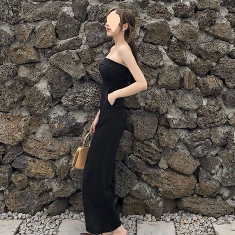 New Slim Fit Tube Top Jumpsuit Women