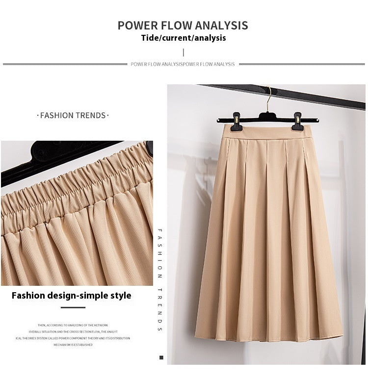 Line Skirt Slimming And Fashionable Summer Skirt Fat Sister Plus Size