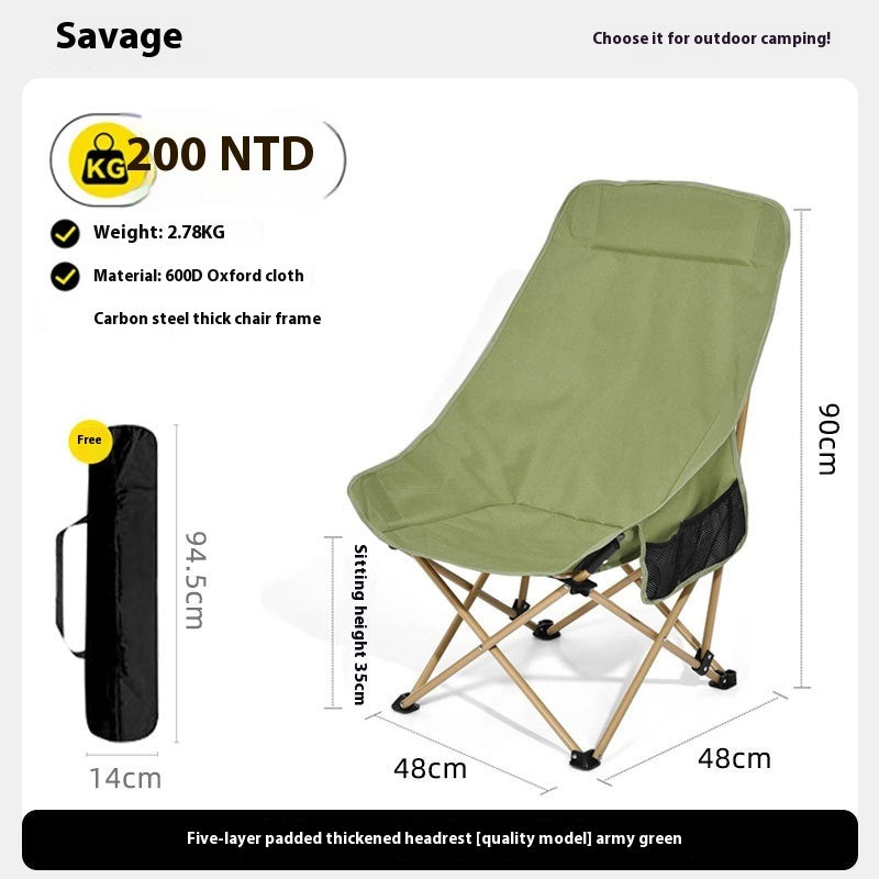High Quality Outdoor Folding High Back Chair Portable Stool