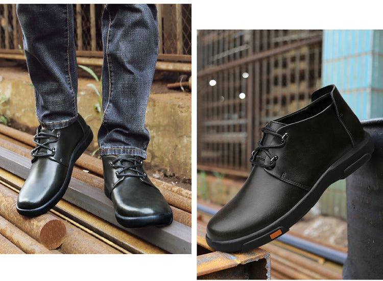 Cowhide Soft Sole Top Layer Cowhide Casual Leather Shoes Men