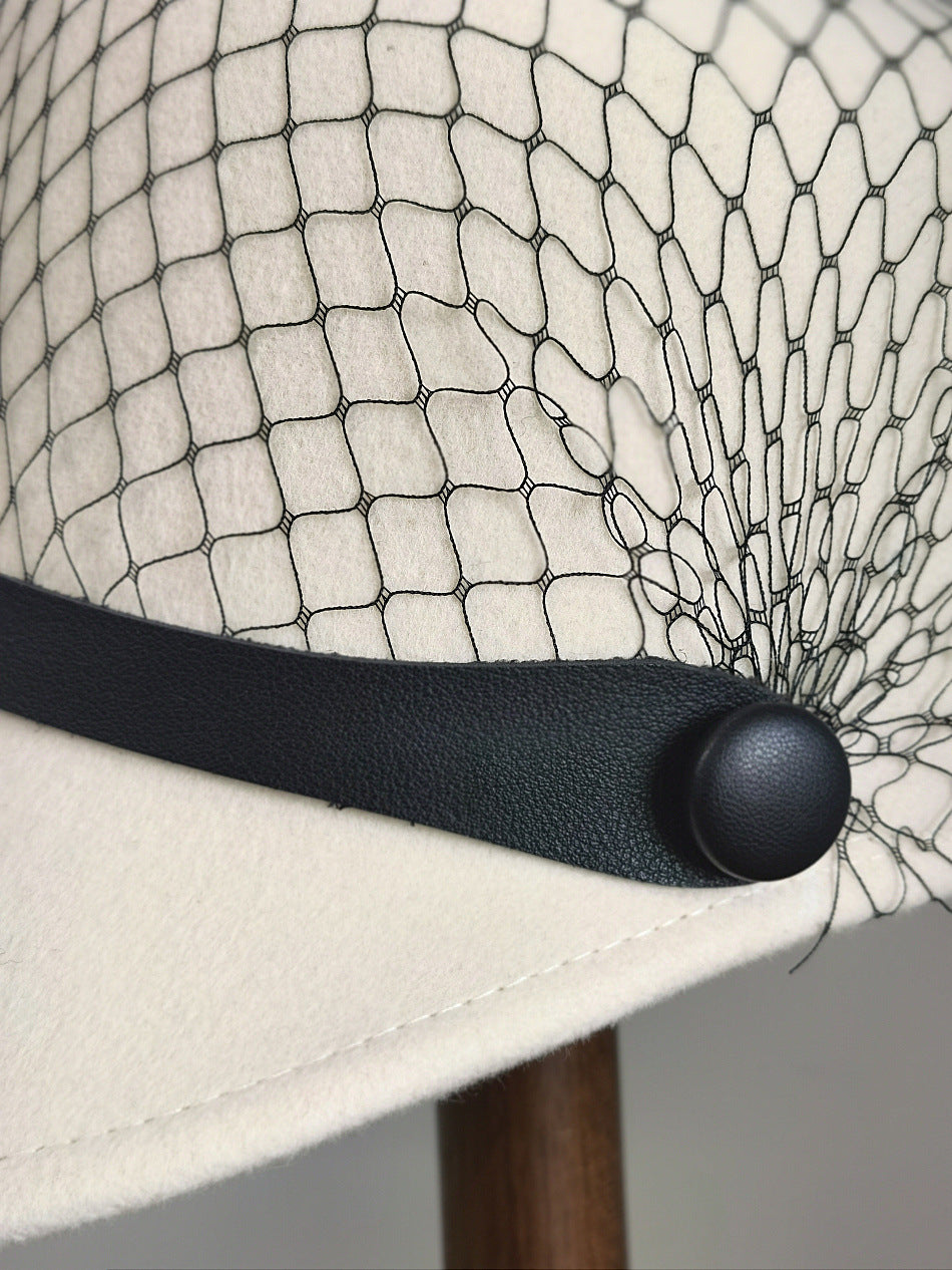 Women's Fashion Casual Mesh Decorative Peaked Hat